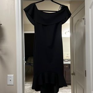 Black off-shoulder dress